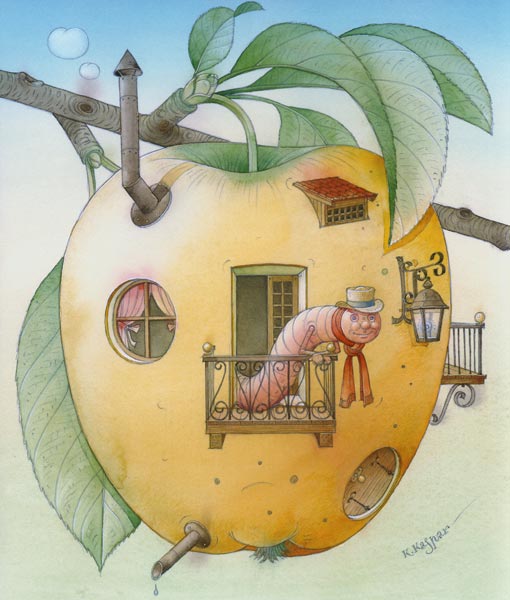 New House, 2006 (w/c on paper)  von  Kestutis  Kasparavicius