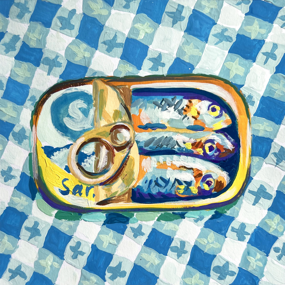 Tin of Sardines von Key and Sea Creative