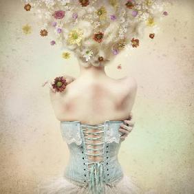 Girl of the flower garden - Kiyo Murakami
