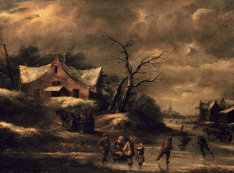 Winterlandschaft. von Klaes Molenaer
