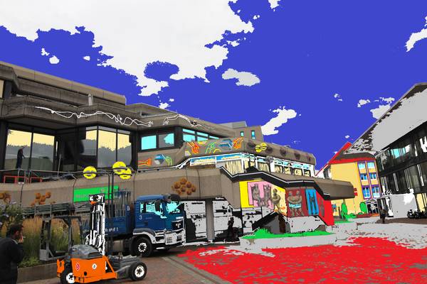 Kunst am Seidenweberhaus IV von Klaus Pothorn