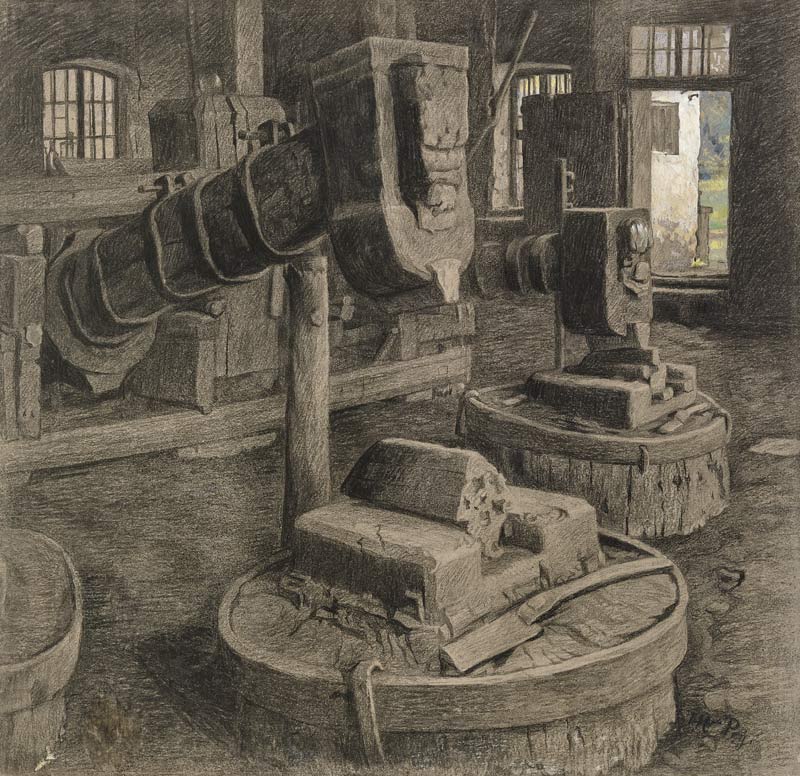 Eisenhammer (Hammerschmied Mall in Brück an der Ahr) von Klementine Noll-Prenger