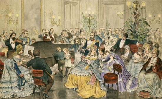 Eine musikalische Soirée in Berlin (Allgemeine Illustrierte Zeitung Berlin) von Knut Ekvall