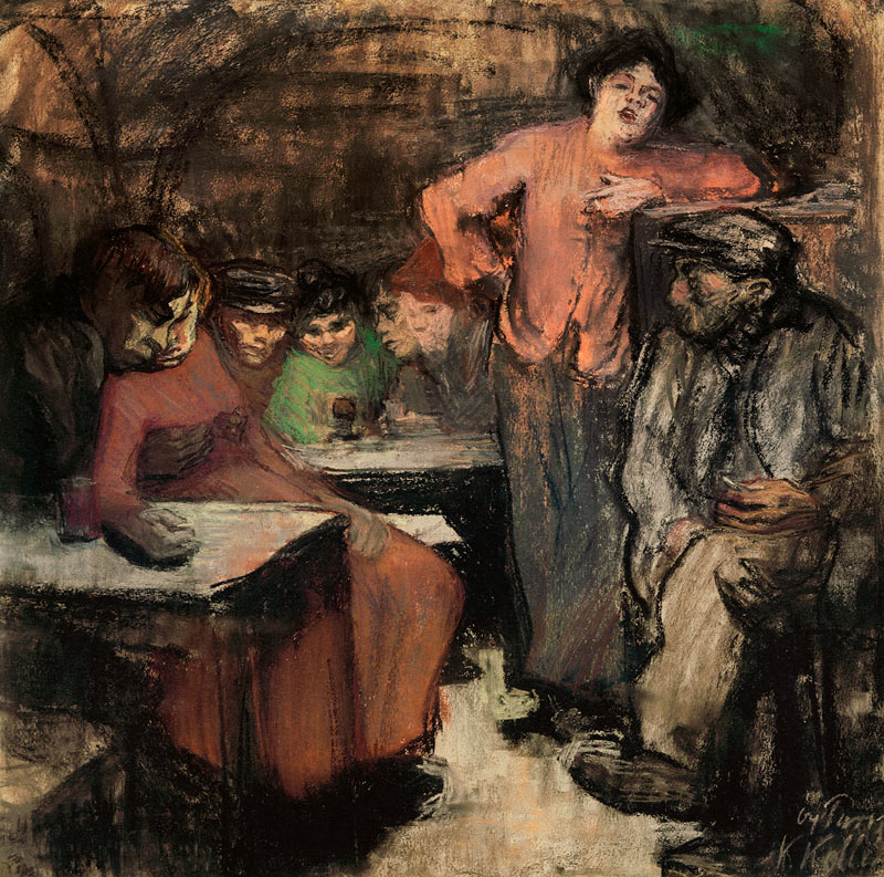 Pariser Kellerlokal von Käthe Kollwitz