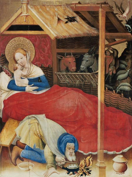 Geburt Christi. Hochaltar in der Kirche von Bad Wildungen von Konrad von Soest