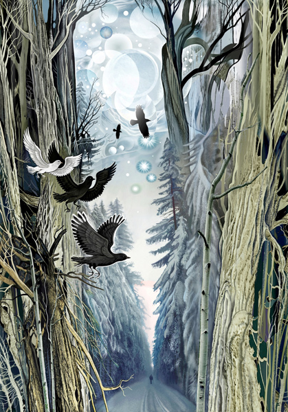 Der Spaziergang im Wald von Konstantin Avdeev