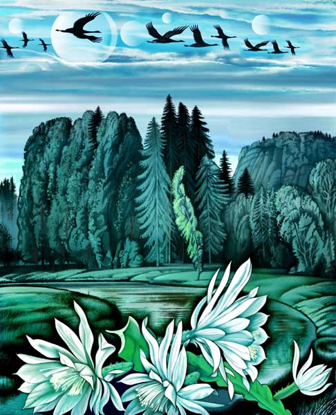 Die Blumen am Ufer von Konstantin Avdeev