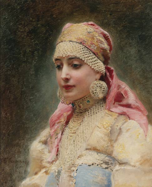 Eine Bojarin von Konstantin Jegorowitsch Makowski
