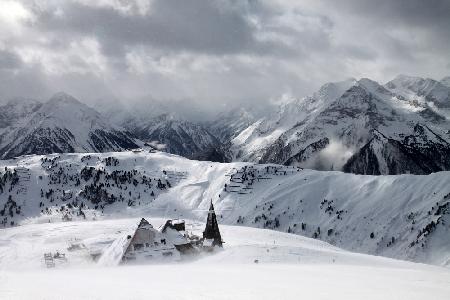 Snowstorm in the Alps