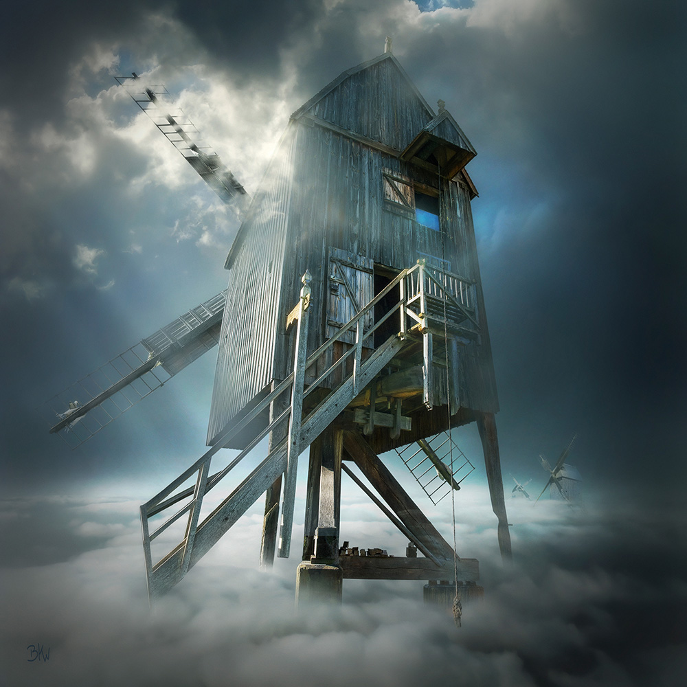 Windmühlen von Brigitte Kuckenberg-Wagner