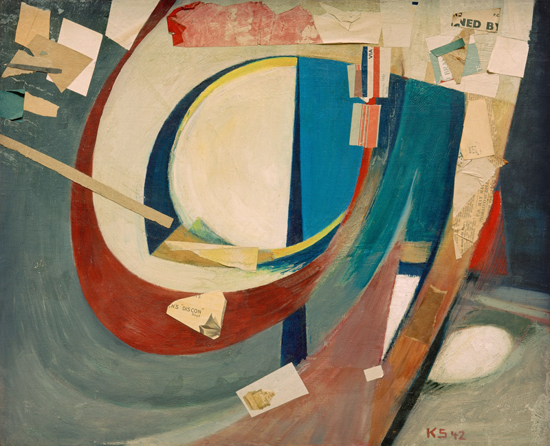 Bild abstrakt Skoyen II von Kurt Schwitters