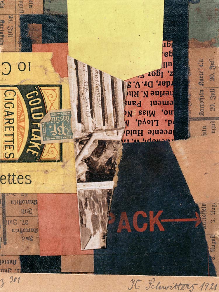 Merz 301 Kartoffeln von Kurt Schwitters