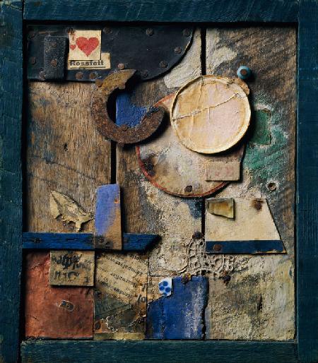 Merzbild Rossfett, von Kurt Schwitters (1887-1948)