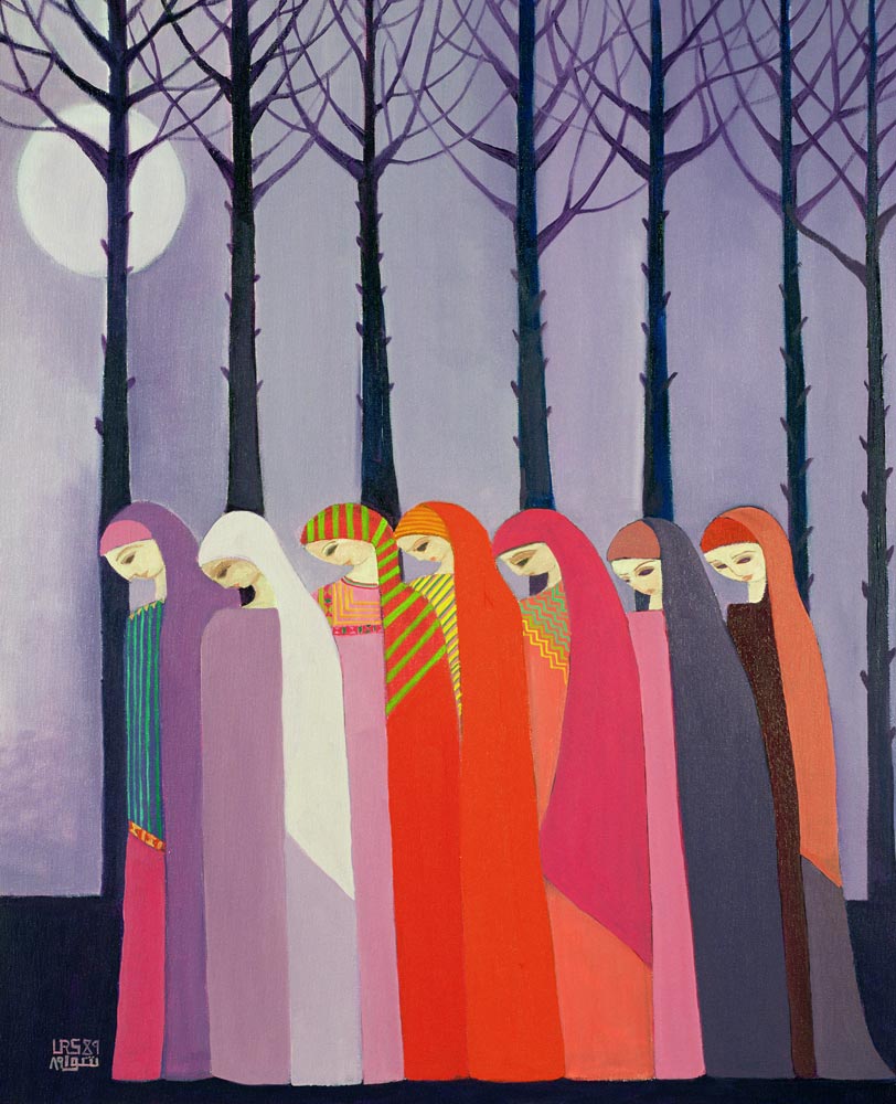 Walk in the Park, 1989 (acrylic on canvas)  von Laila  Shawa