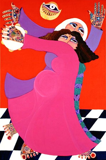 A Boy for Hannah, 1992 (acrylic on canvas)  von Laila  Shawa