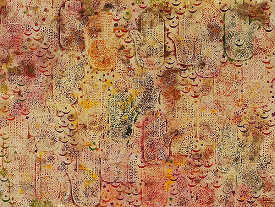 Hands of Fatima, 1999 (acrylic on paper)  von Laila  Shawa