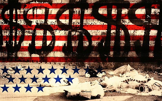 The Sponsors, 1992 (screen print on canvas)  von Laila  Shawa