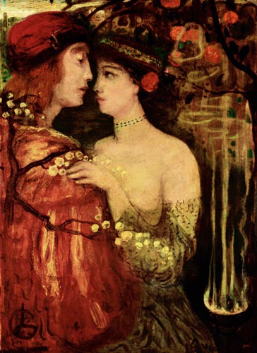 Garten des Zauberers. von Lajos Gulácsy