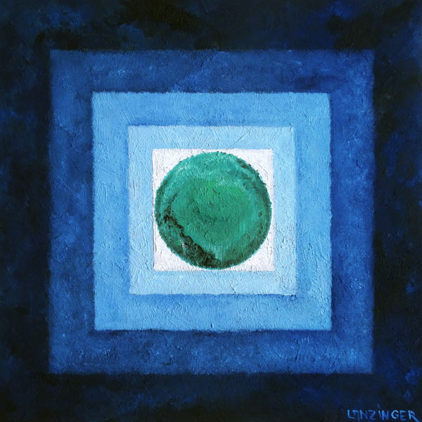 Im Zentrum - grün von Peter Lanzinger