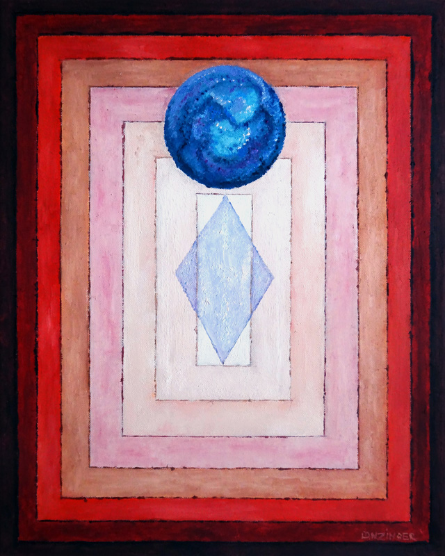 Zentrum besetzt – blau von Peter Lanzinger