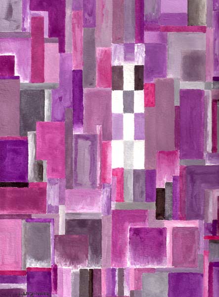 Farbenspiel grau/violett von Peter Lanzinger