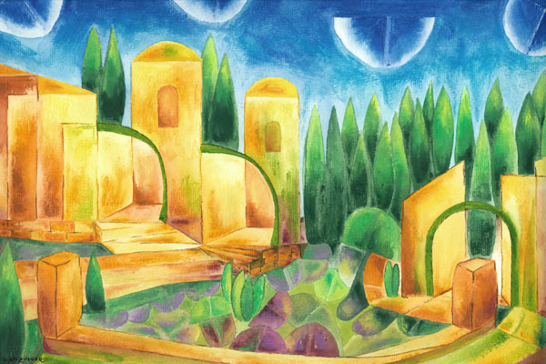 Südliche Landschaft 1 von Peter Lanzinger