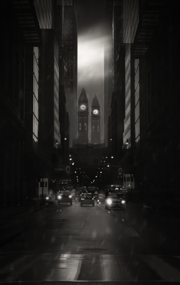 Nocturnal Cityscape von Larry Deng