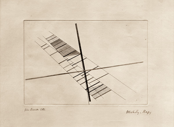 Sich schneidende Diagonalen von László Moholy-Nagy