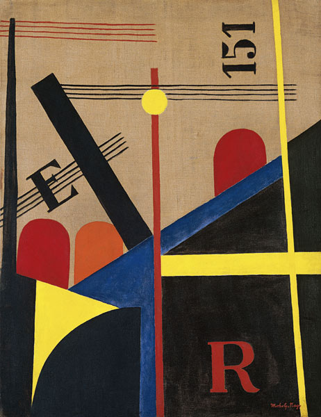 Grosse Eisenbahn-Malerei von László Moholy-Nagy