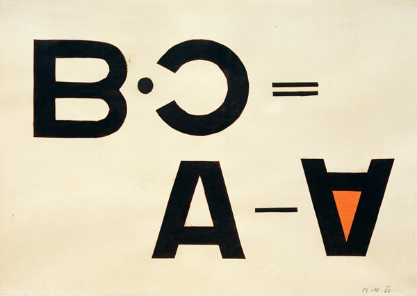 Ohne Titel (Typo Collage) von László Moholy-Nagy