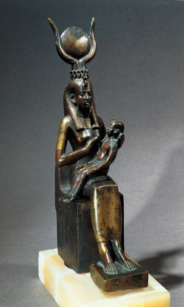Statuette of the goddess Isis and the child Horus von Late Period Egyptian