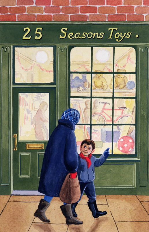 Christmas Shopping  von Lavinia  Hamer