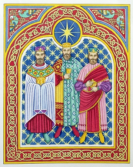 Adoration of the Magi (w/c)  von Lavinia  Hamer