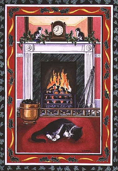 Christmas Fire  von Lavinia  Hamer