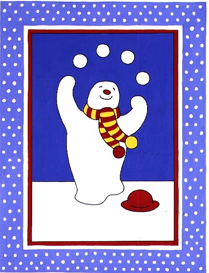 Juggling Snowman von Lavinia  Hamer