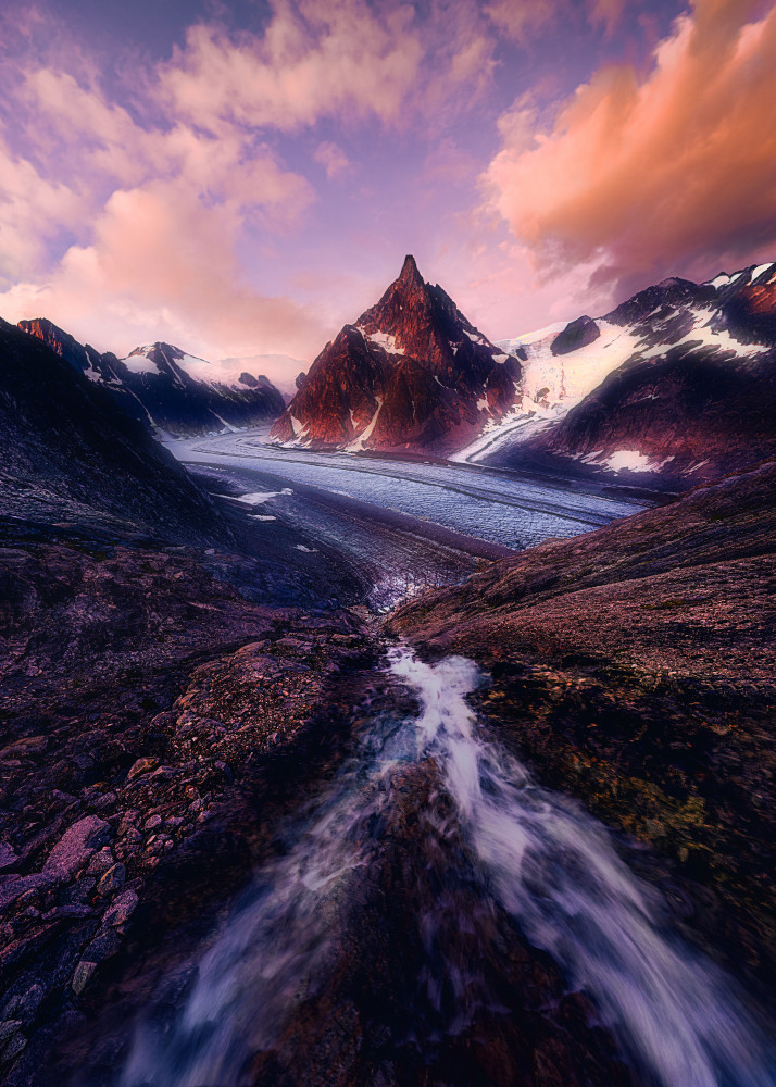 EPIC Sunset in Glacier von Leah Xu