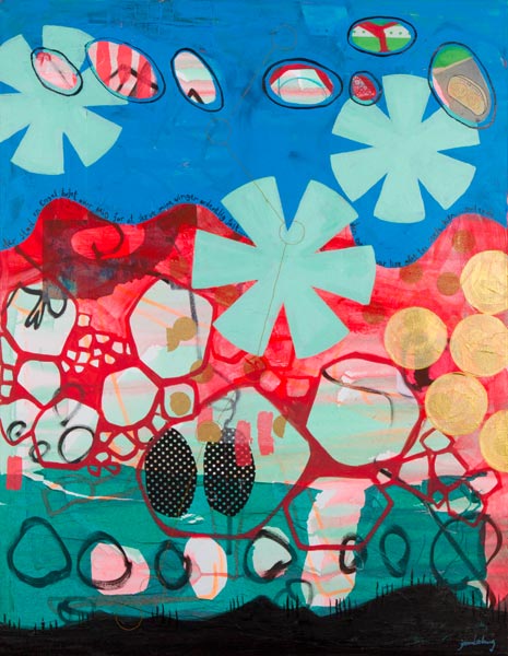 Green snowflakes von Joan Ledang