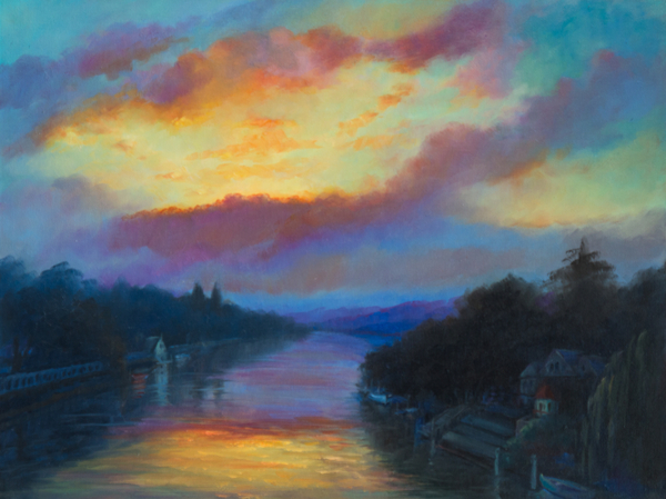 Eel Pie Island Sunrise von Lee Campbell