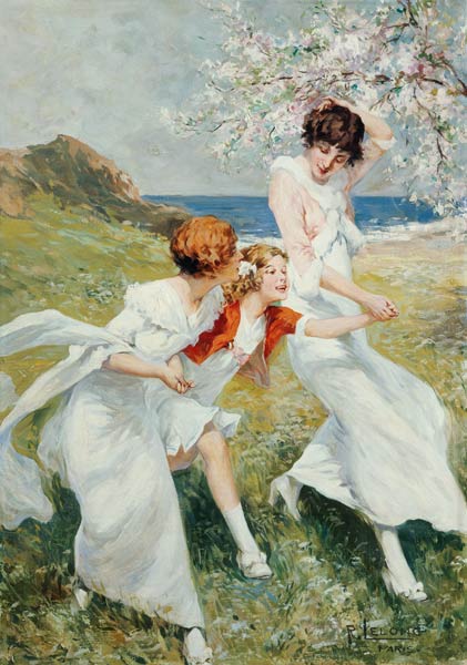 Ein Frühlingstag an der Küste. von Lelong,Rene