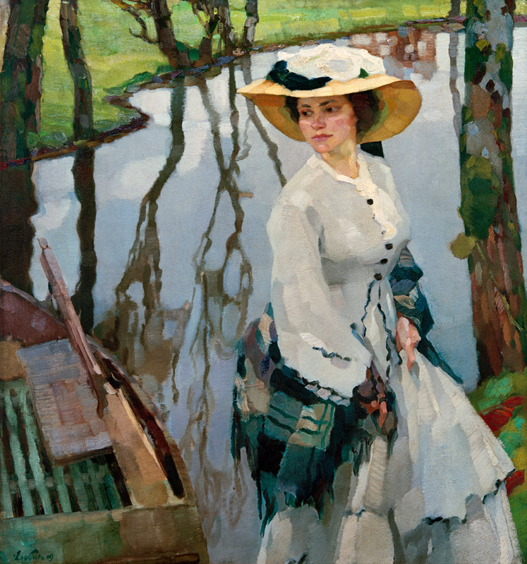 Am Ufer, 1909. von Leo Putz