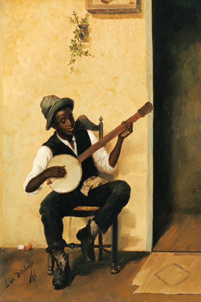 The Banjo Player von Leon Delachaux
