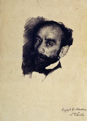 Porträt des Malers Isaak Lewitan (1861-1900)