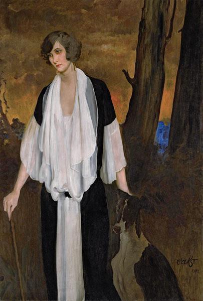 Porträt von Rachel Strong, zukünftige Countess Henri de Boisgelin