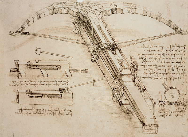 Giant catapult von Leonardo da Vinci
