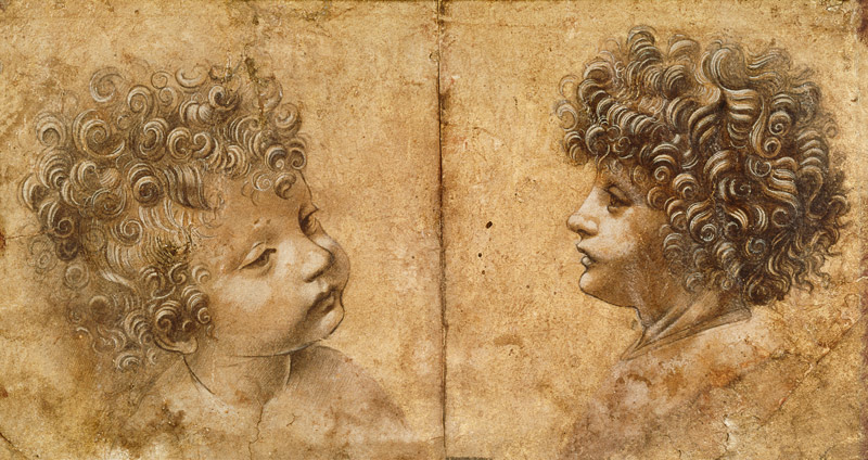 Study of a child's head von Leonardo da Vinci