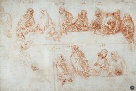 Preparatory drawing for the Last Supper  