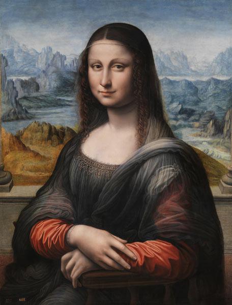 Mona Lisa/La Gioconda (Kopie von Francesco Melzi oder Andrea Salai)