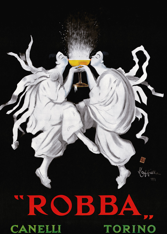 Poster advertising 'Robba' sparkling wine von Leonetto Cappiello