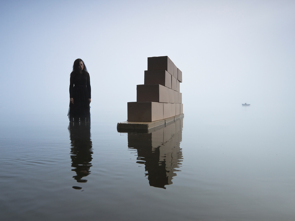 Behind a wall von Leszek Paradowski