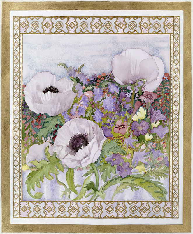 Salcombe Poppies von Lillian  Delevoryas